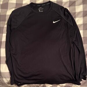 Nike Men's Black Long Sleeve Dri-FIT Tee